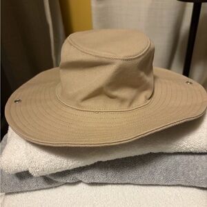 Aritzia Tan Wide-Brim Hat